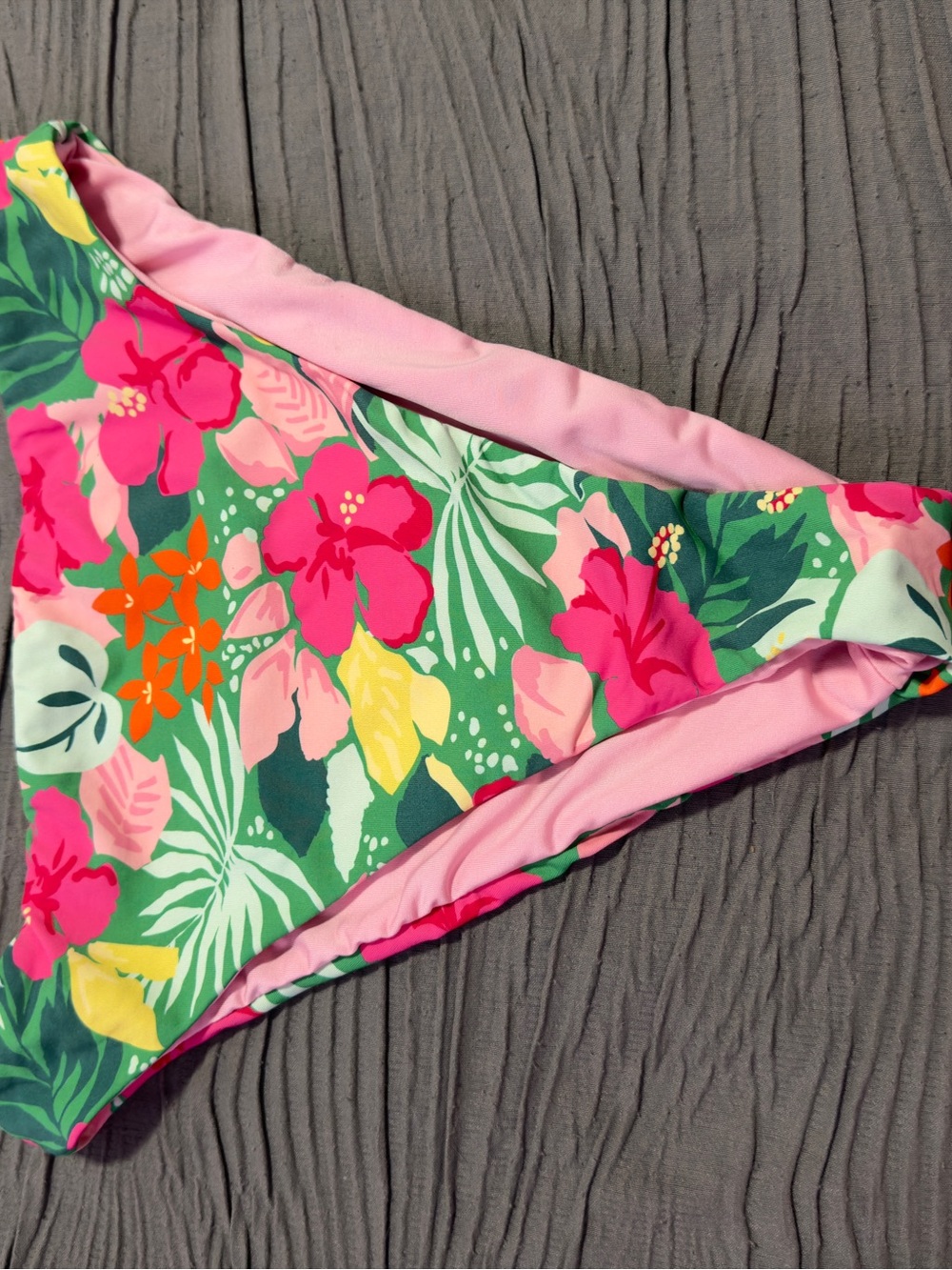 Dippin' Daisy's Tropical Floral One-Piece Swimsuit in Pink, Green & Yellow NWOT